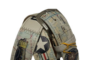 Cintura 'Aviator's Dream' con stampa aeronautica