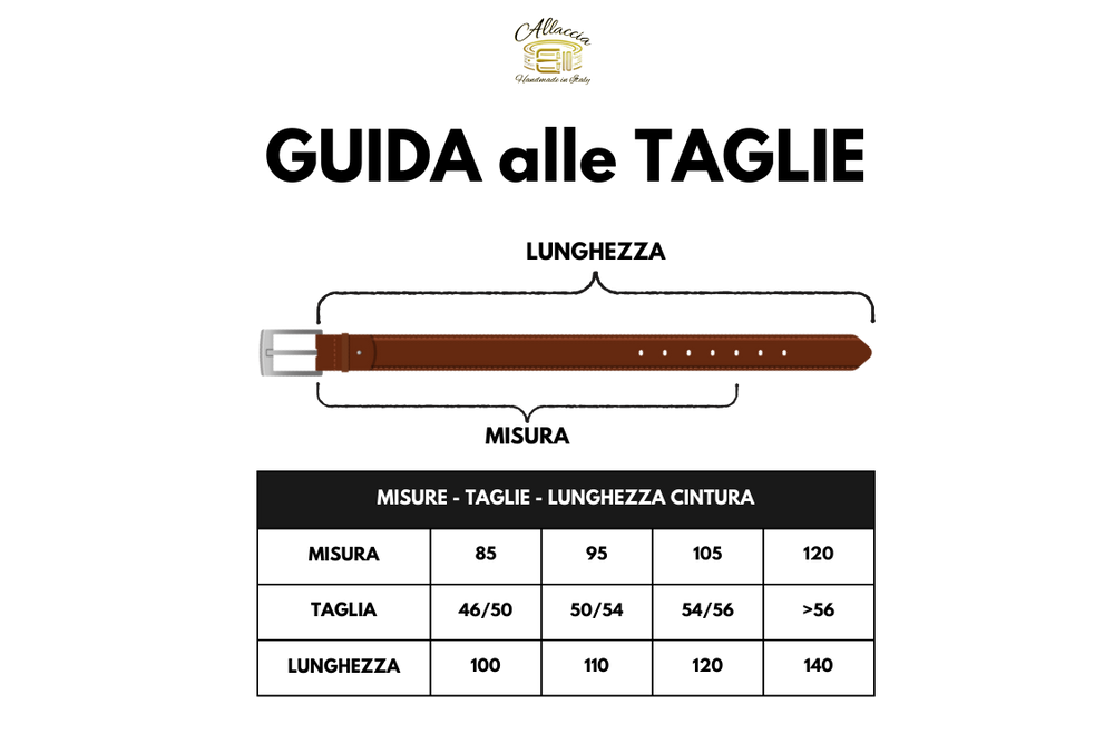 Guida taglie cintura 'Aviator's Dream'