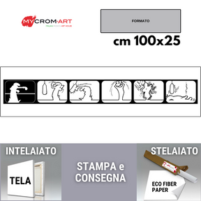 Formato e dettagli stampa MrLINEA Boxe su tela