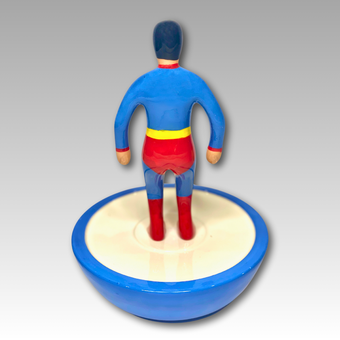 Statuette de super-héros et célèbres personnages Subbuteo en céramique - Fabrication manuelle 30 cm