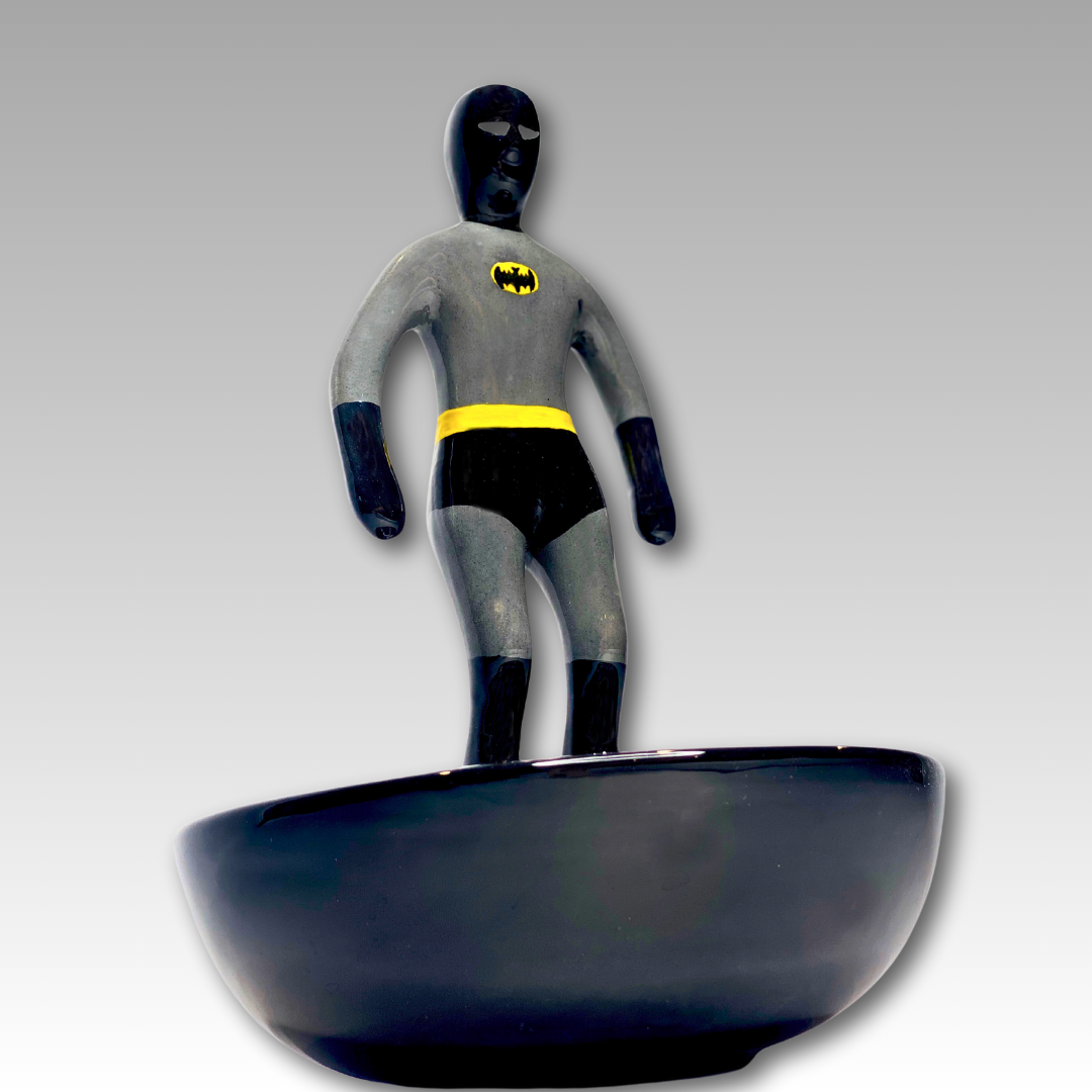 Superhero and famous Subbuteo characters statuette in ceramic - Manual craftsmanship 30 cm
