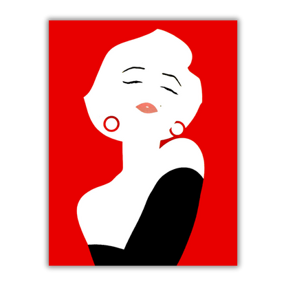 Serigrafia Quadro Opera esclusiva 'Marilyn' da Amleto Dalla Costa, arte limitata e firmata, ritrae l'icona Marilyn Monroe in stile moderno.