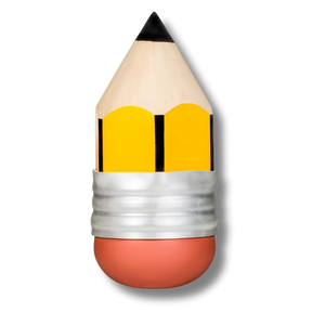 Pouf Matito a forma di matita in posizione verticale