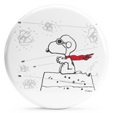 Immergiti nell'avventura con il bollino di Snoopy Aviatore! Adesivo di alta qualità da collezione Peanuts, ideale per fan e collezionisti.