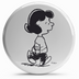 Bollino adesivo Lucy Van Pelt pensierosa, 2,5 cm