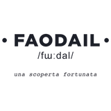 Adesivo murale 'FAODAIL' che evoca scoperte fortunate, ideale per ambienti moderni e ricercati.