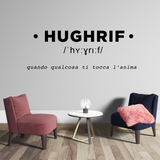 Ambientazione Adesivo murale 'Hughrif' con significato profondo, ideale per portare un tocco di emozione e significato in ogni spazio abitativo.