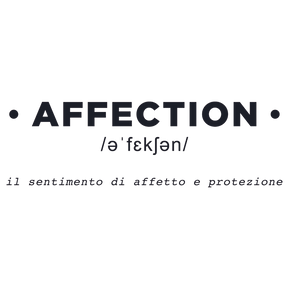 Adesivo murale 'AFFECTION' con etimologia e significato in italiano, per un tocco emotivo nell'arredo casa.