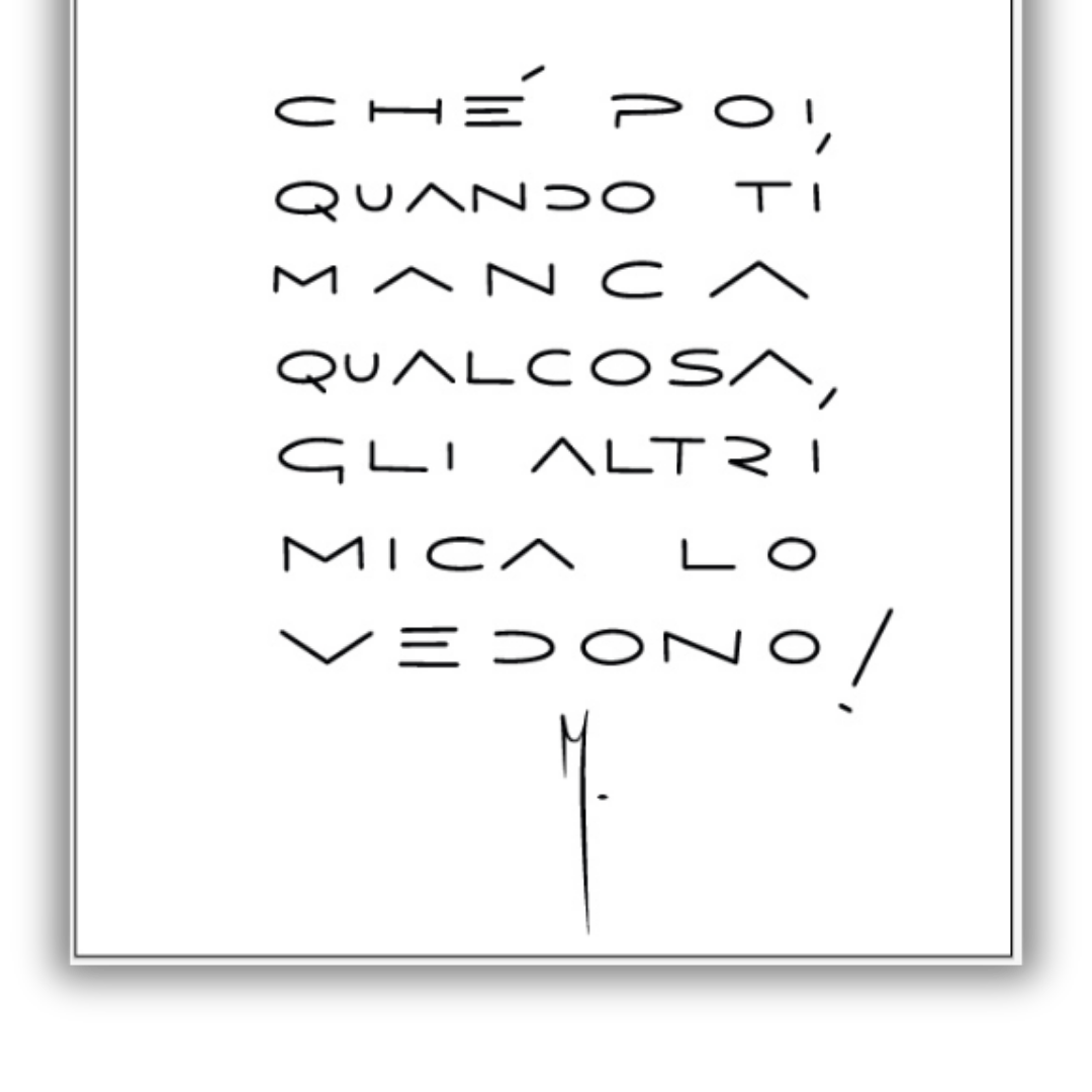 Adesivo murale che ritrae una silhouette pensierosa e un testo ispiratore sull'invisibile mancanza emotiva dettaglio.