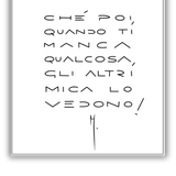 Adesivo murale che ritrae una silhouette pensierosa e un testo ispiratore sull'invisibile mancanza emotiva dettaglio.