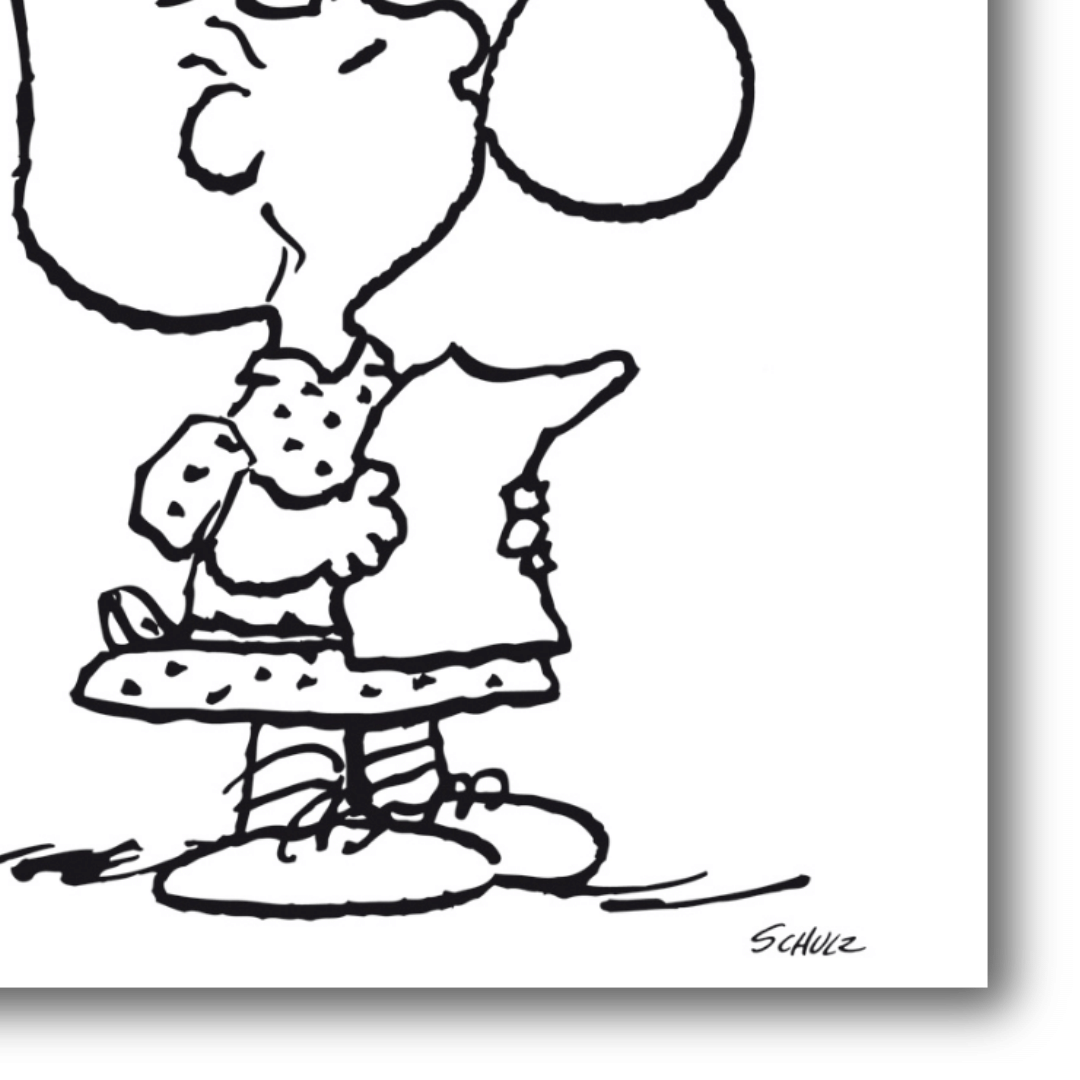 Sally di Peanuts - Serigrafia Iconica per la Stanza dei Bambini