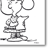 Sally di Peanuts - Serigrafia Iconica per la Stanza dei Bambini
