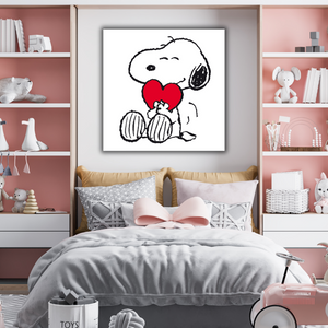 Snoopy, Red Heart, Loves You
