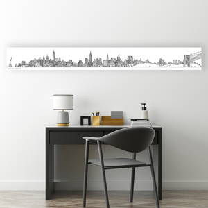 Skyline NYC Immaginaria - Orizzonte Nascosto,  - Orizzonti in Bianco e Nero di Matteo Pericoli