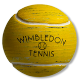 Dettaglio pallina Wimbledon in legno