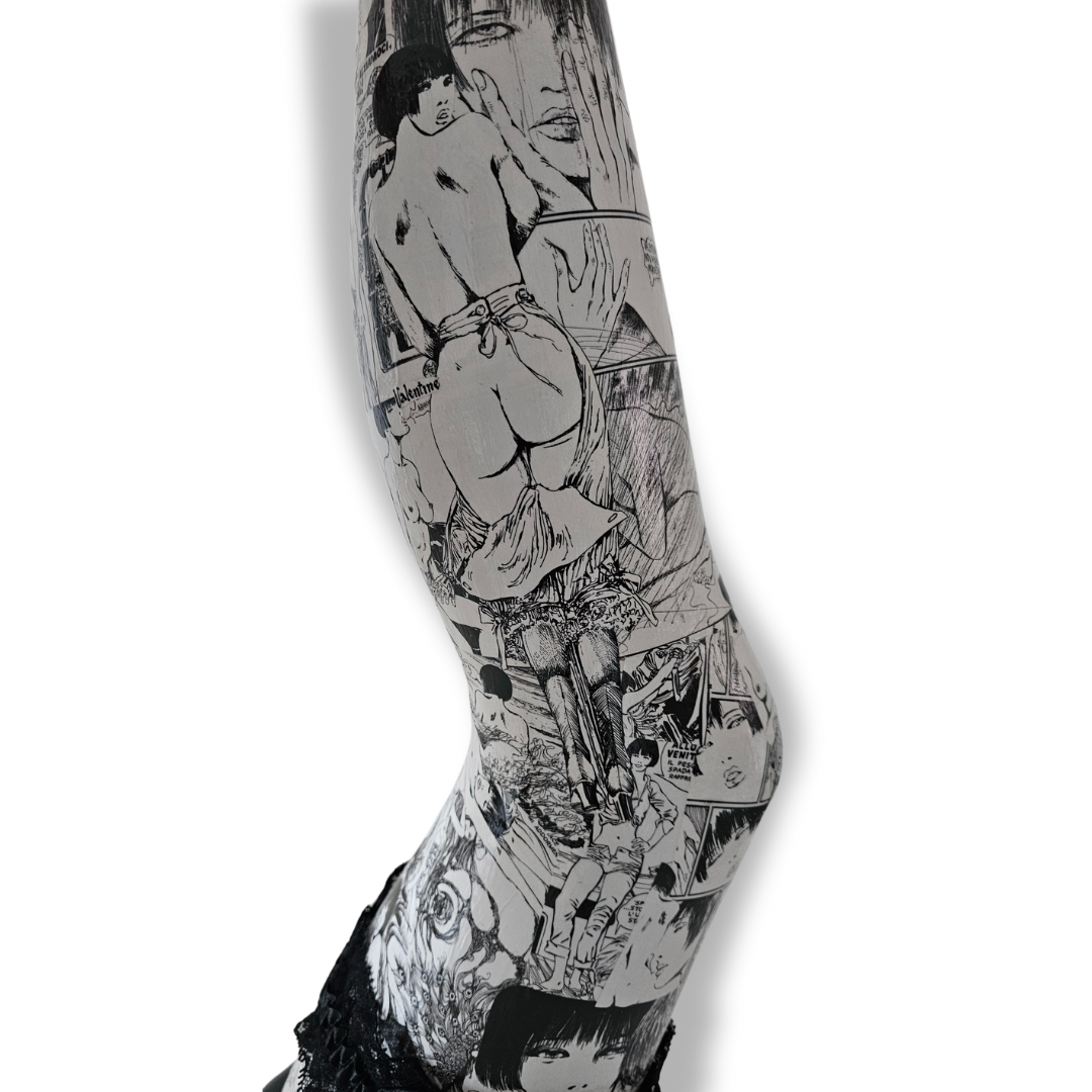 Sexy Valentine Leg  – Design Opera con Fumetti originali di Guido Crepax